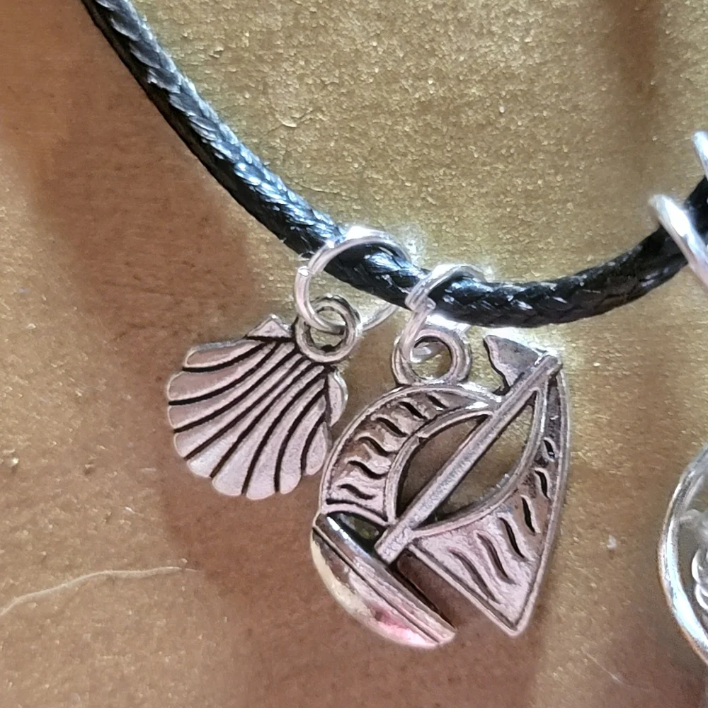 Coastal Stone Necklace With Charms - Picture 5 of 8